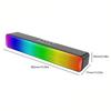 RGB Wireless Speaker Bluetooth-Compatible Desktop Speaker USB Powered Computer Speaker with Subwoofer High Volume for PC Laptop