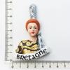Französische Paris-Kühlschrankmagnete, Martinique, Provence, Korsika, Menton, Bordeaux, Alpen, Bretagne, touristische Souvenirs, Kühlschrankaufkleber