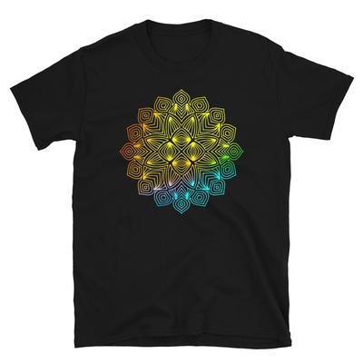 Mandala Rainbow Flower T-Shirt