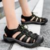 Men Sandals Summer Casual Beach Flat Shoes Non Slip Hiking Breathable Rubber 9 New Fashion 2025 Slippers Closed Toe
