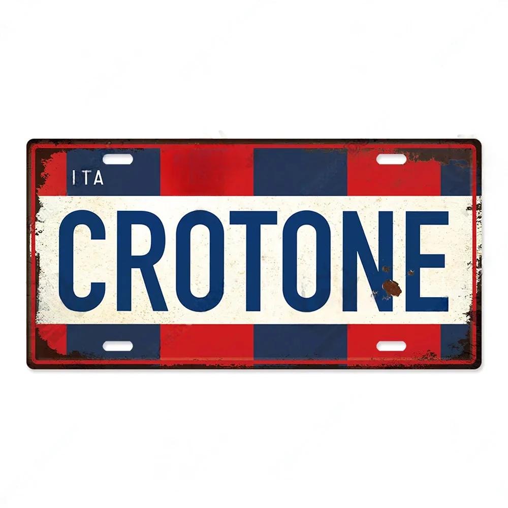 FJ Decor Italy City Metal Tin SignS Licenses Plate Plaque Vintage Wall Ari for Pub Club Man Decors