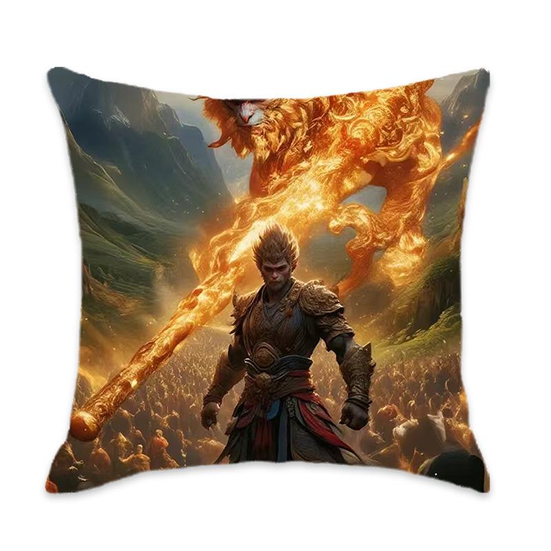 Kissen der New Black Myth Wukong Serie Bequem und weich Auto Zuhause Schlafzimmer Nachttischkissen Kissen