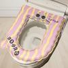 EVA Waterproof Antibacterial Toilet Seat Cover - Washable, Universal, Cute Design, Adhesive Cushion for All Seasons