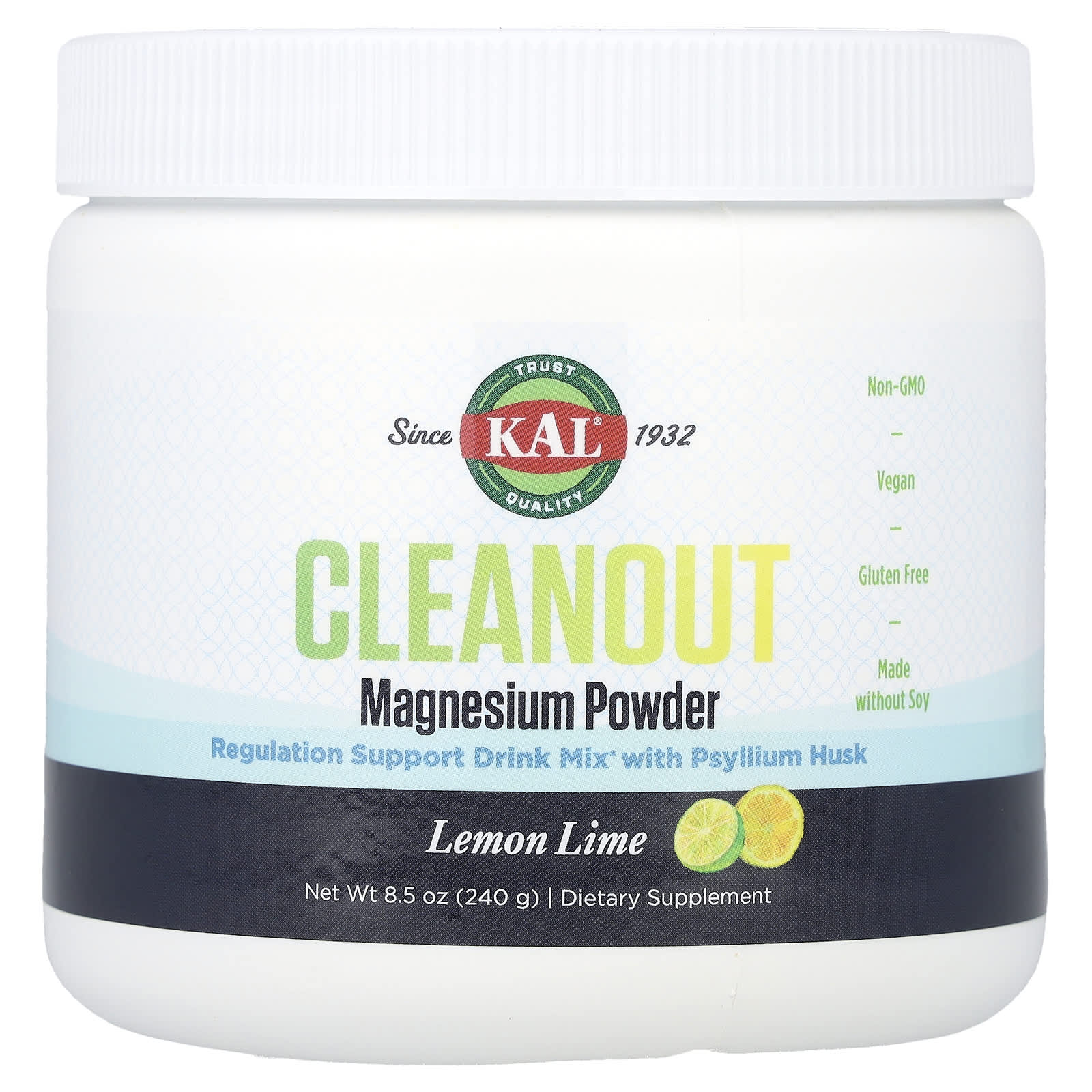 

KAL, Cleanout Magnesium Powder, Lemon Lime, 8.5 oz (240 g)