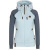 Sudadera con capucha informal para mujer, chaqueta con cremallera, colores combinados, abrigos para mujer, sudaderas casuales, sudaderas con capucha, ropa de mujer de talla grande