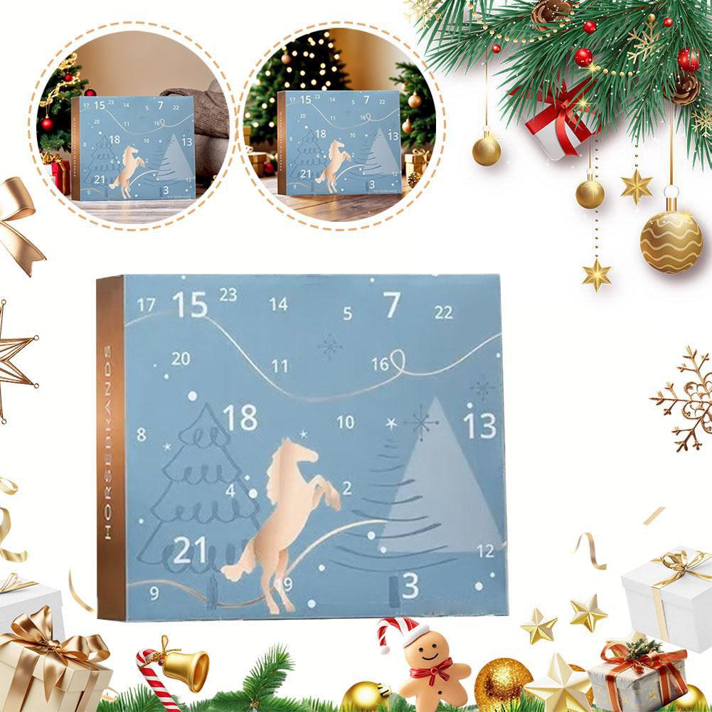 2025 HORSEBRANDS Adventskalender 24 Tage Countdown Tägliche Überraschungen & Weihnachtsgeschenk Winterhimmel Themenkalender Für Pferdebesitzer