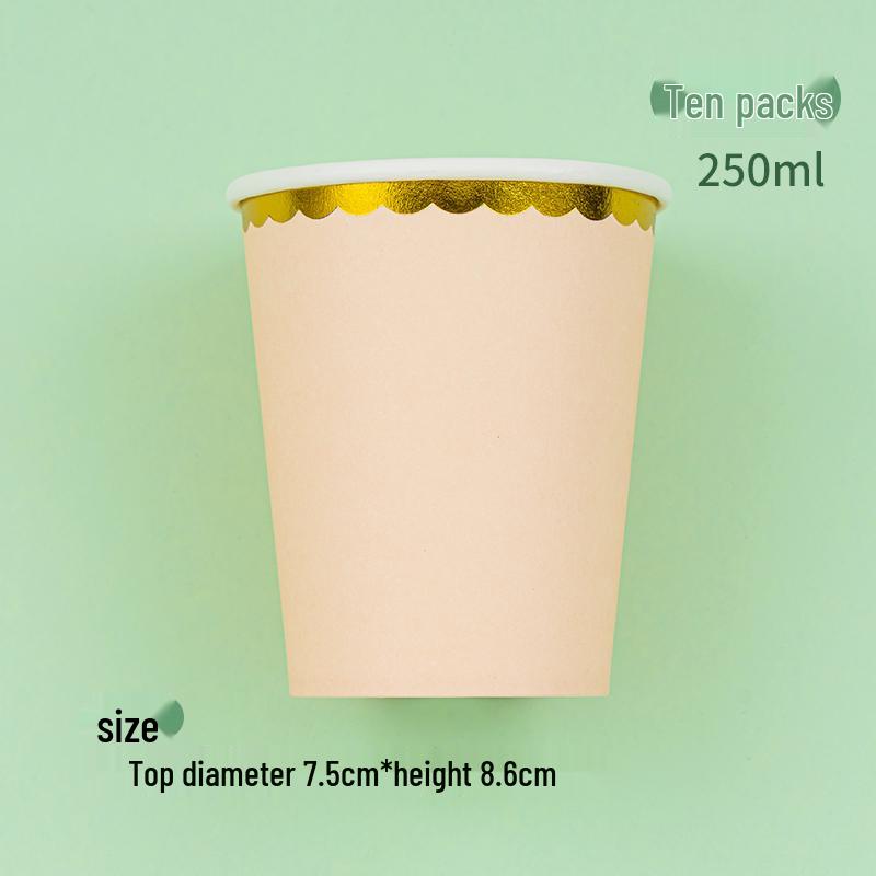 Disposable Party Supplies Set: Paper Plates & Cups for Birthdays & Weddings