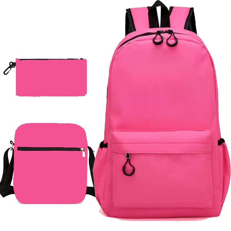 Schulrucksack mit großer Kapazität und Schultergurt; Schüler Drei-teiliges Federmäppchen-Set