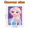 Disney DIY Pearl Art Painting Frozen Elsa Blue Pearl Dress Home Wall Decoration Pearl Gem Painting Pictures Crafts Home Decoration