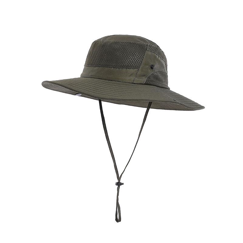 Men's Wide-Brim Sunshade Hat - Anti-UV, Outdoor, Summer, Mountaineering, and Fishing Hat