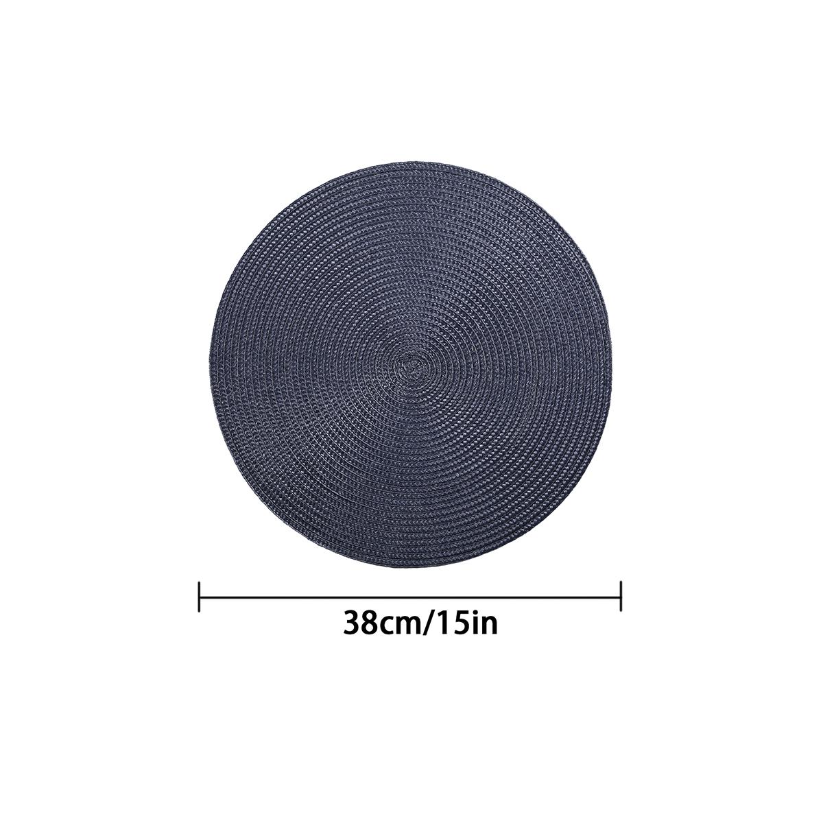 1pcs Hot Selling Eco-friendly PP Woven Cheap Table Mat Placemats Kitchen Mat for Wedding luxury placemat for dining tablecuisine 38cm&Round