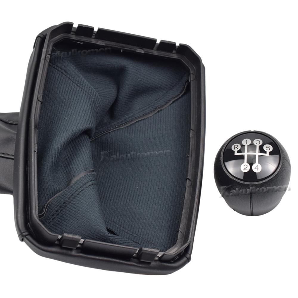 Car 5 Speed Gear Stick Shift Lever Knob With Leather Boot For Opel Vauxhall MERIVA A 2003 2004 2005 2007 2008 2009 2010
