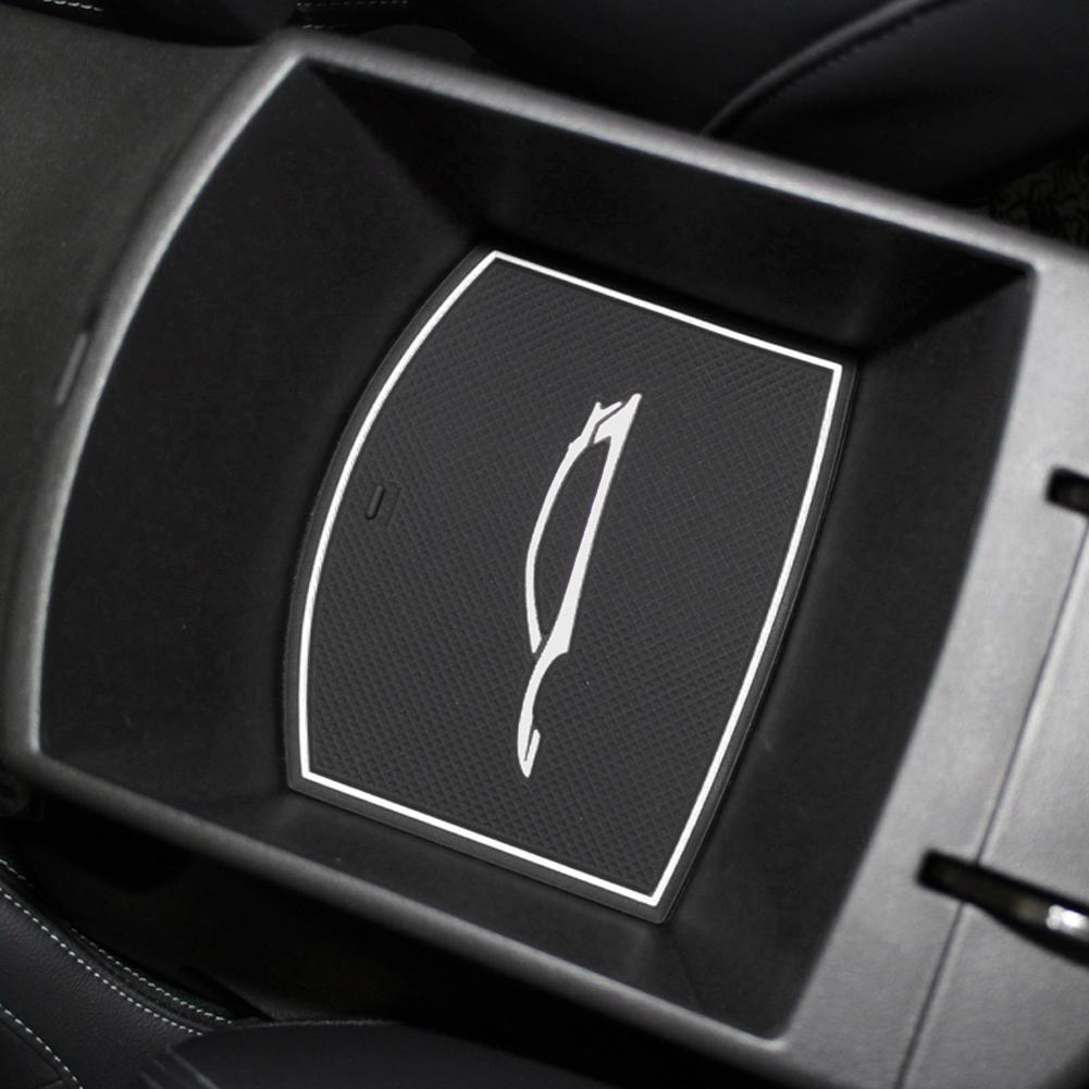 Anti-Rutsch Türschlitz-Becheruntersetzer für Hyundai Kona 2017 2018 Kauai Türrillen-Pad Getränkehalter Innenraumzubehör