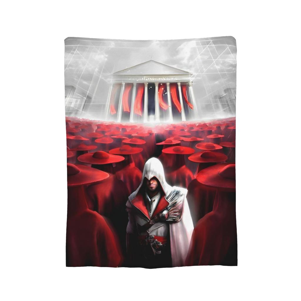 A-Assassins C-Creeds Blankets Coral Fleece Plush Breathable Lightweight Thin Throw Blanket for Bed Travel Bedding Throws