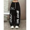 Pantaloni Gothic Gamba Dritta Casual Sportivi Streetwear Moda per Uomini Donne Bambini Vendita Abbigliamento Gothic