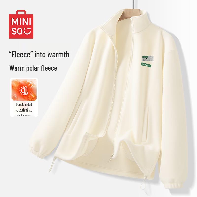 

MINISO Men s Hooded Fleece Jacket 2XL