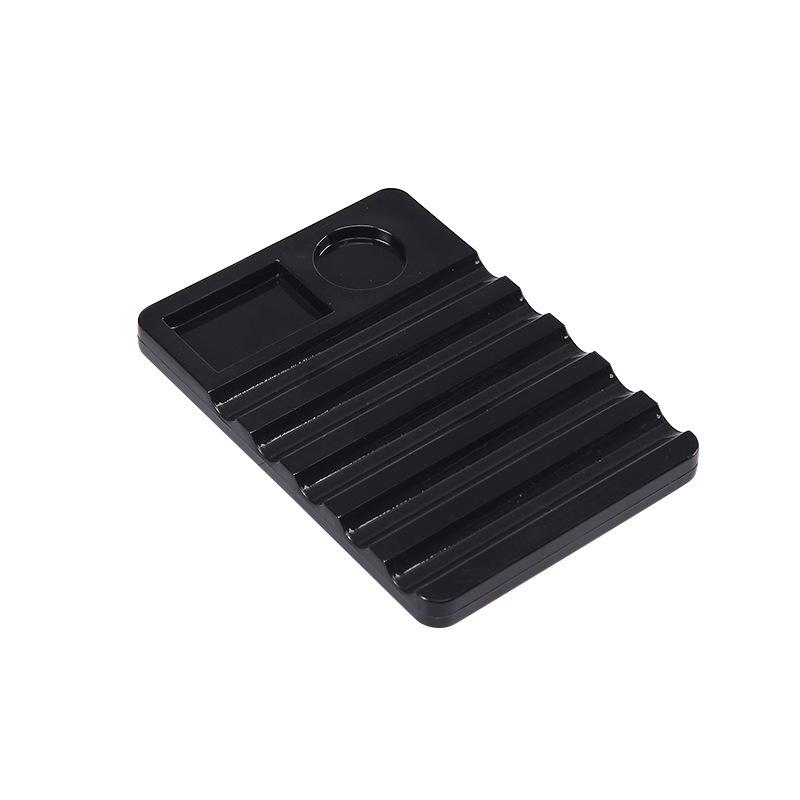 Black Paint Brush Holder With, Artist Brush Rest Tray for Desk and Home