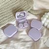Weiß, rosa, gelb, für Brillen, Kosmetik, Kontaktlinsen, Box, Kontaktlinsen-Etui für Augen, Reiseset, Halter, Behälter, Reisezubehör