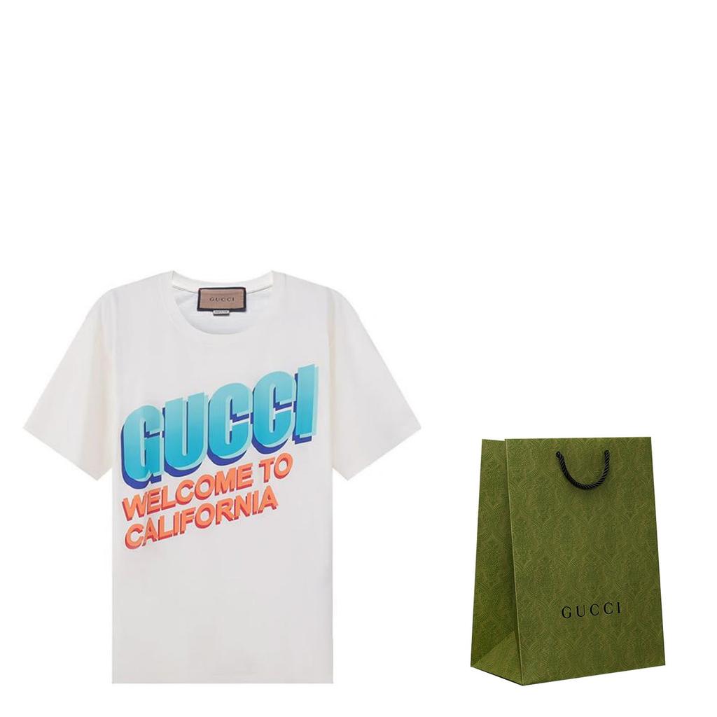 Gucci Welcome To California T Shirt White 615044-XJEEB-9095