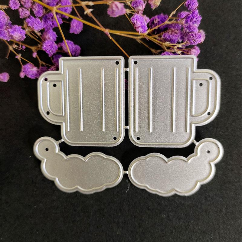 Beer Mug Beer Foam Design Style Metal Cutting Die Stencil for DIY Scrapbooking Album Photo Embossing Paper Card Craft Decor