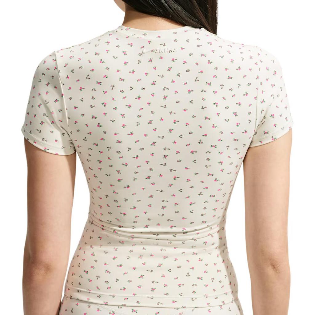 Nike × SKIMS Matte Dri-FIT Soft Fashion All-Over Print Comfortable T-Shirt Women tops IW7105-108