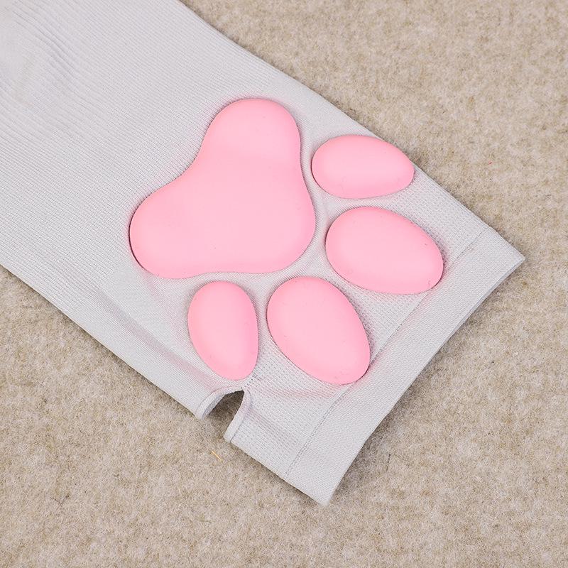 3D Cat Paw UV Protection Arm Sleeves: Women's Summer Cycling & Driving Gloves