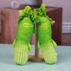 Cute Vegetable Plush Pendant Keychain Creative Cartoon Tender Celery Shape Doll Soft Plush Keyring Backpack Pendant