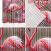 2D Flat Printing 2pcs Curtain Window Treatment Curtains Valentine Flamingo Love Digital Printed Polyester Drapes Festive Wall