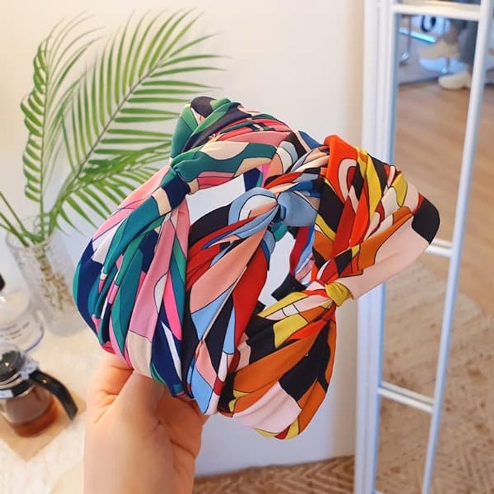 

Women s Vivid Twist Bandana Hairband Headband orange