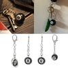 Creativity Fashion Billiard Keychain Small Lucky Number 8 Table Ball Keyring Glass Ball Jewelry Gift for Men Women