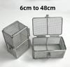 Zahnärztliches Medizinisches Instrumenten-Sterilisations-Edelstahl-Netzkorb mit Deckel Ultraschallreinigungsbox Reinigungsnetz Aufbewahrungskorb