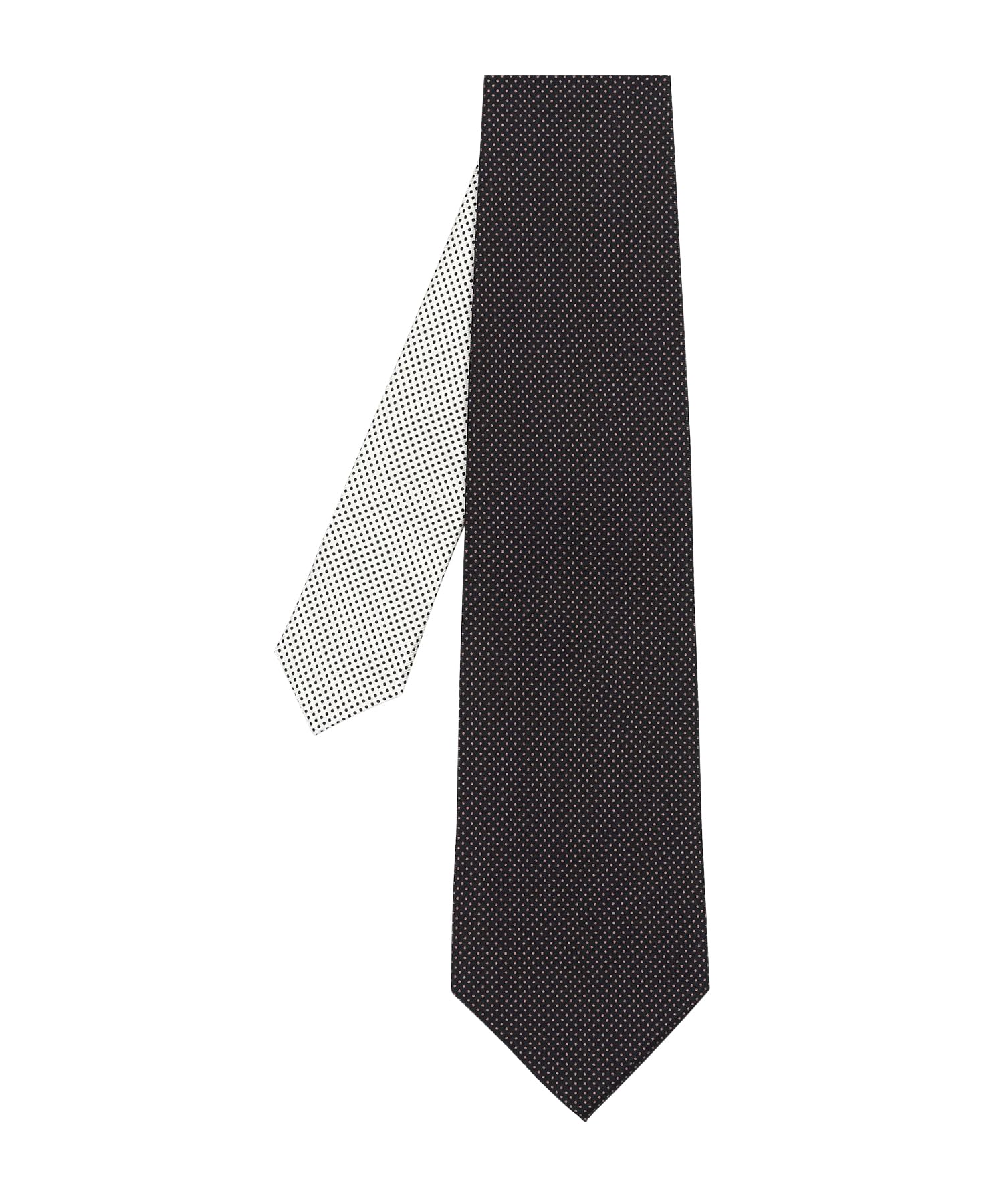 Two-tone polka dot tie