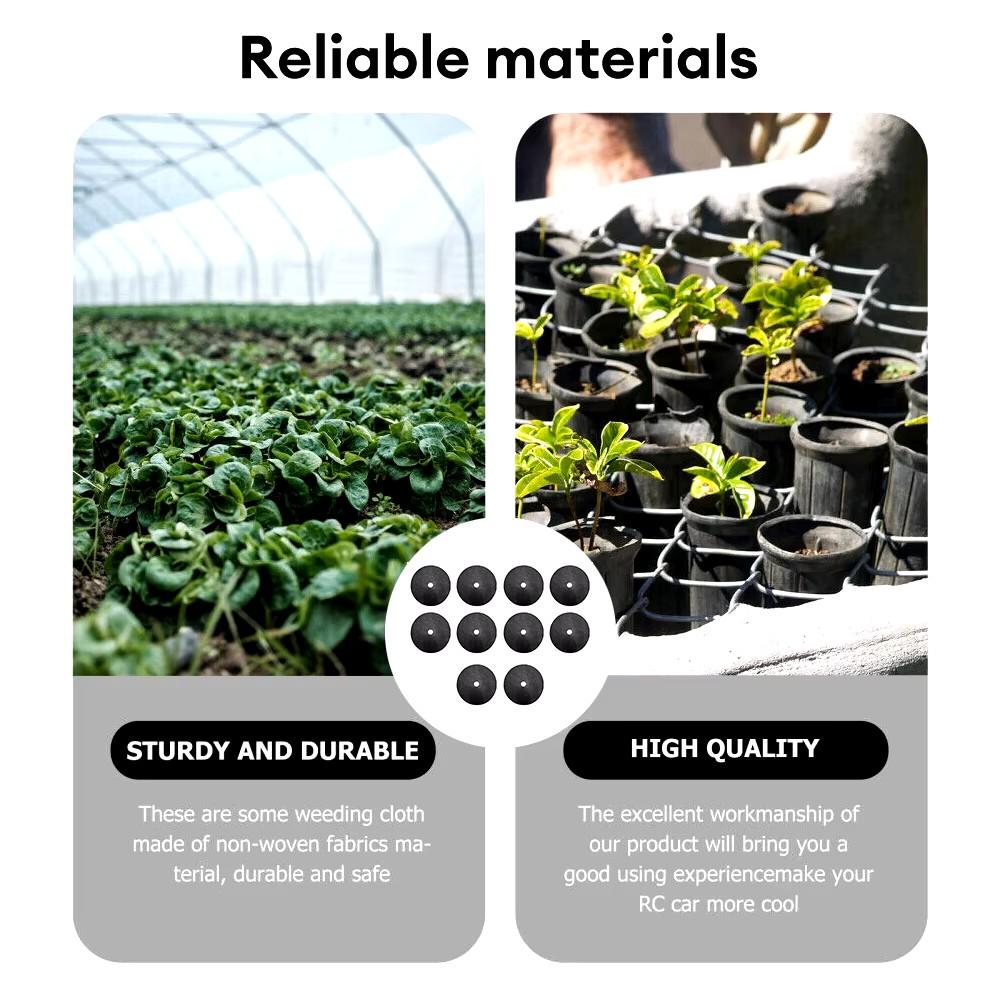 New Tree Protection Weed Mats Ecological Control Cloth Mulch Ring Round Weed Barrier Plant Cover for Indoor Outdoor Garden