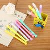 12pcs 0.5mm Creative Can Blow Flute Shape Neutral Pen Cute Cartoon Learning Stationery Water-based Signature Pen Back To School