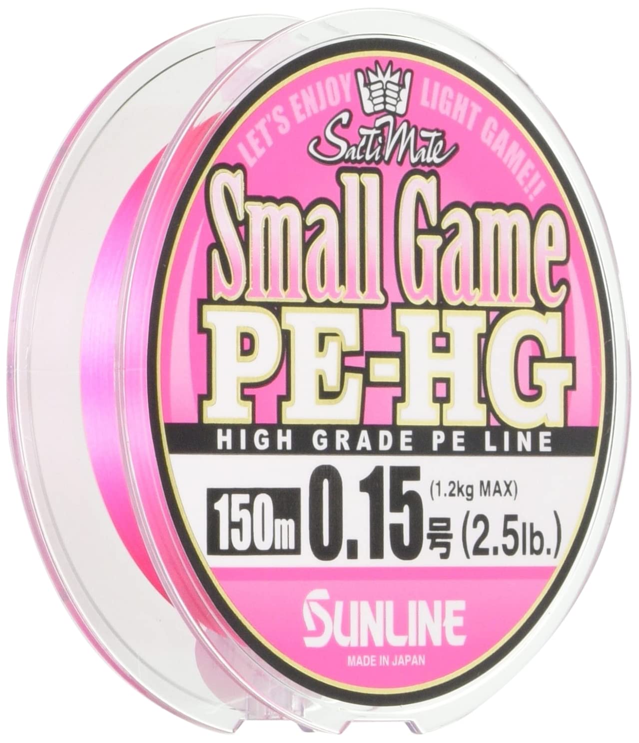 

SUNLINE PE Line Salt Mate Small Game HG 150m Sakura Pink 0.15 2.5lb