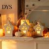 Unique Holiday Gifts Halloween Light Up Tombstone Ornaments, Spooky Small Hanging Graveyard Decoration with Atmospheric Scene Props LED for