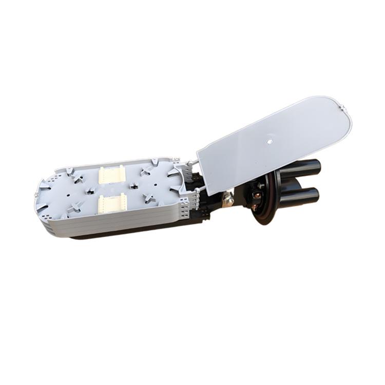 Outdoor Waterproof Fiber Optic Splice Closure Kit, 12/24/48 Core, 1-in 4-out, Heat Shrinkable Fusion Splicing Box