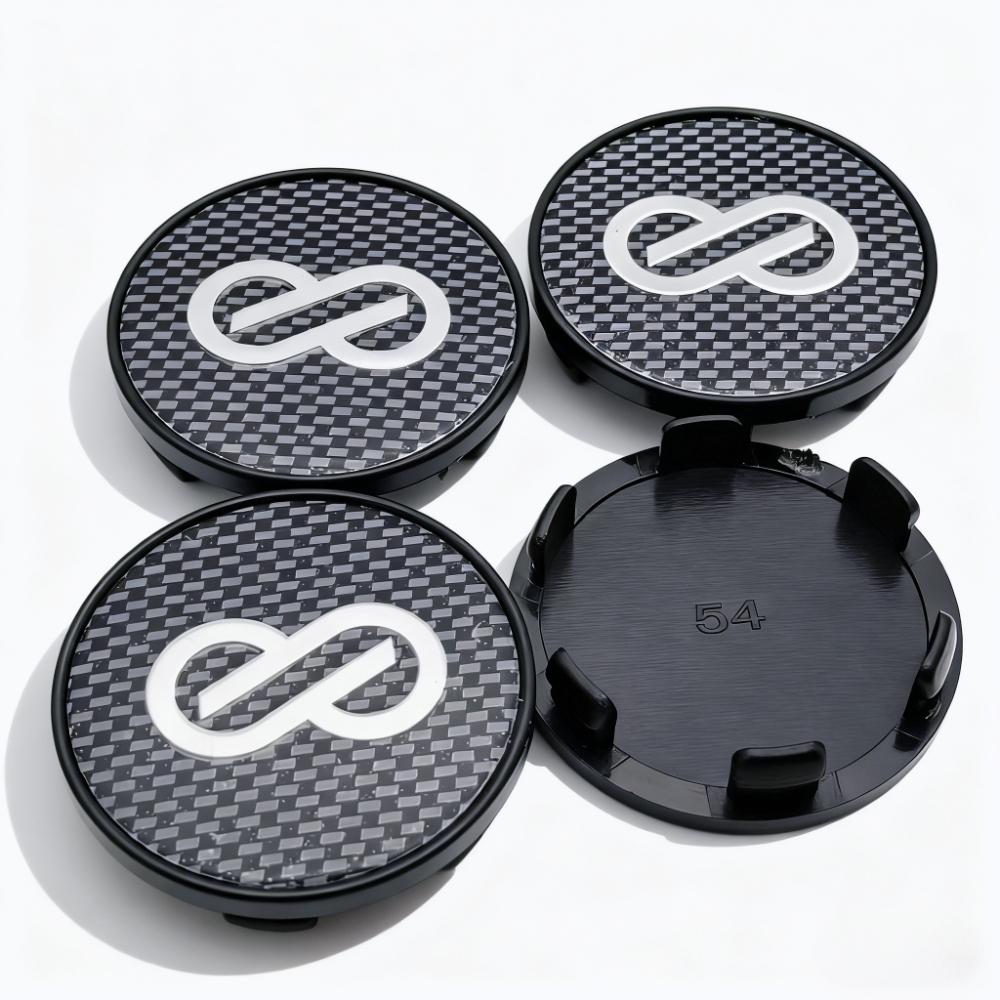 

4pcs 54MM 49MM Car Wheel Center Caps With ENKEI Logo Emblem Badge Wheel Rim Hubcap Hub Center Dust Cover Replace Car Accessories ENKEI Badge&4pcs 54mm Wheel Caps