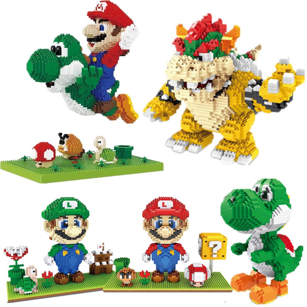 Cartoon Anime Game Figure Dinosaur Blocks Building Toy Bricks Educational Brinquedos for Kids Gift Children Christmas Present