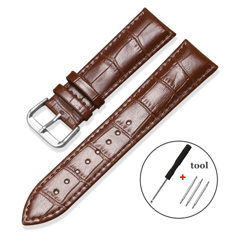 Universal Replacement Faux Leather Watch Strap Leather Watchband for Men Women 12mm 14mm 16mm 18mm 19mm 20mm 22mm 24m Watch Band
