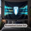 Custom Name Text Tapestry,Malmö FF Decorative Wall Hanging, Background Tapestry For Home Bedroom