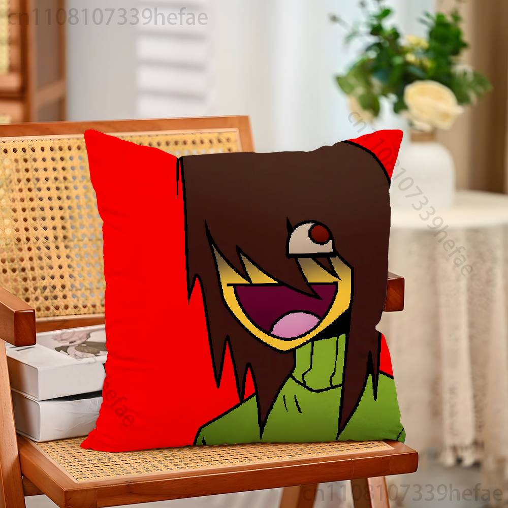 

DDeltaruneS Kris Pillow Case Plush Pillow Cases Home Decoration Pillow Cover for Sofa Bed Chair Living Room 30x30cm