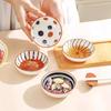 Ceramic Dipping With Vinegar Saucer, Underglaze Color, Small Round Saucer, Snack Hot Pot Restaurant, Hot Sauce Seasoning Saucer, Hot Pot Dipping