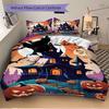 3pcs bedding set Halloween Haunted_House Includes 1 Comforter + 2 Pillowcases, Without Pillow Inserts, Soft Comfortable, Lightweight Breathable042