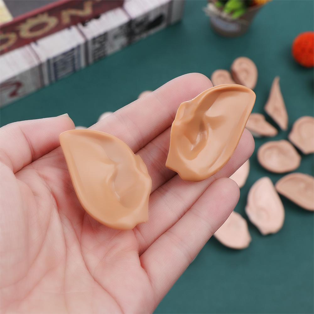 1Pc New Blyth Doll Icy Toy Ears Toy White Natural Tan Dark And Super Black Skin Only Ears Dolls Accessories