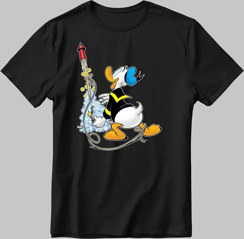 Donald Duck Cosplay Black T Shirt S