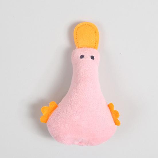 Yousheng Pet Duck Toy Cute Shape Contains Catnip Sound Paper Included Teeth Cleaning Clear Stomach Emotional Comfort PP Cotton Plush Duck Cat Teaser