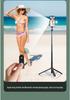 P160 Aluminum Alloy Multifunctional Bluetooth Selfie Stick Tripod for Videos & Live Streaming