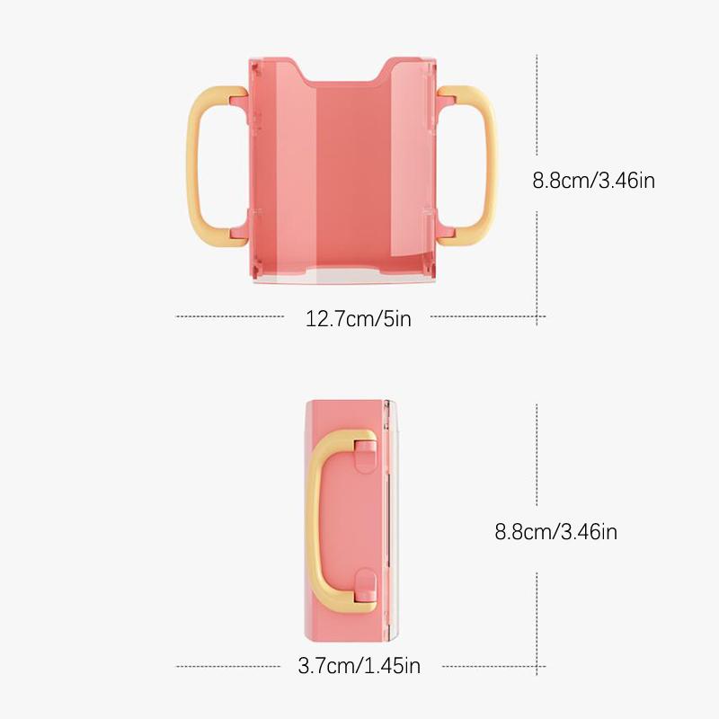 Cup Milk Holder Adjustable Safety Plastic Baby Toddler Juice Box Drinking Anti-Squeeze Cup Holder Adjustable Milk Cup Holder