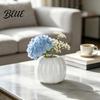 Durable Resin Vases for Garden Decoration 5.5 Inch White Vase  Modern Minimalist Tabletop Flower Nordic Style Unique Table Fresh Flowers Decorative